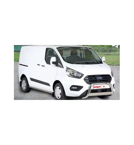 Bull Bar protezione anteriore inox lucido 60mm Ford Transit Custom L1 dal 2