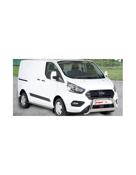 Bull Bar protezione anteriore inox lucido 60mm Ford Transit Custom L1 dal 2