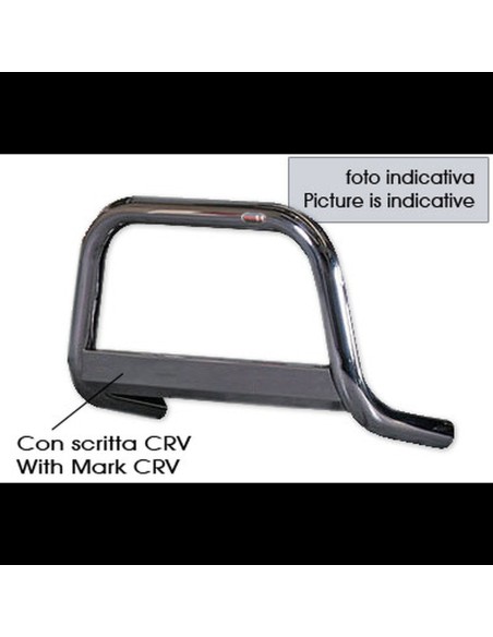 Bull Bar protezione anteriore inox lucido 60mm Honda CR V fino al 2002