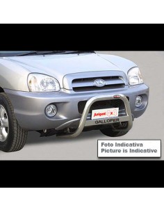 Bull Bar protezione anteriore inox lucido 60mm Hyundai Galloper dal 1998