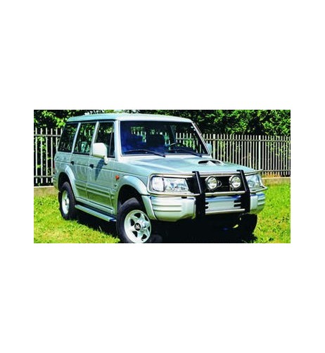 Bull Bar protezione anteriore inox lucido 60mm Hyundai Galloper dal 1998