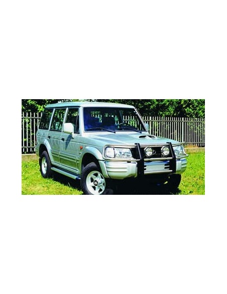 Bull Bar protezione anteriore inox lucido 60mm Hyundai Galloper dal 1998
