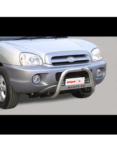Bull Bar protezione anteriore inox lucido 60mm Hyundai Santa Fe 2000 2005