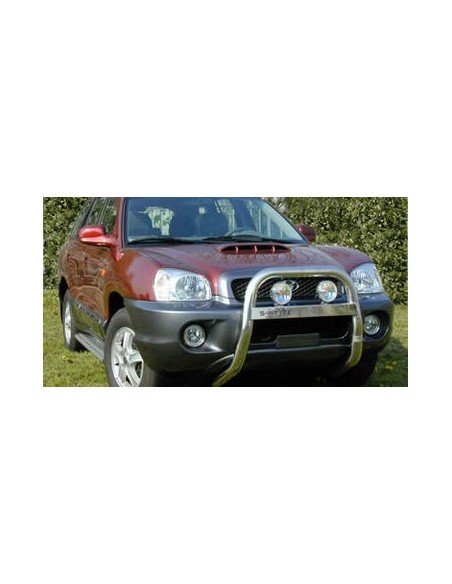 Bull Bar protezione anteriore inox lucido 60mm Hyundai Santa Fe 2000 2005