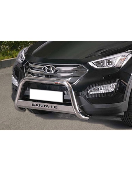 Bull Bar protezione anteriore inox lucido 60mm Hyundai Santa Fe' dal 2012