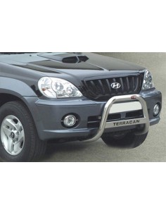 Bull Bar protezione anteriore inox lucido 60mm Hyundai Terracan 2002 2004