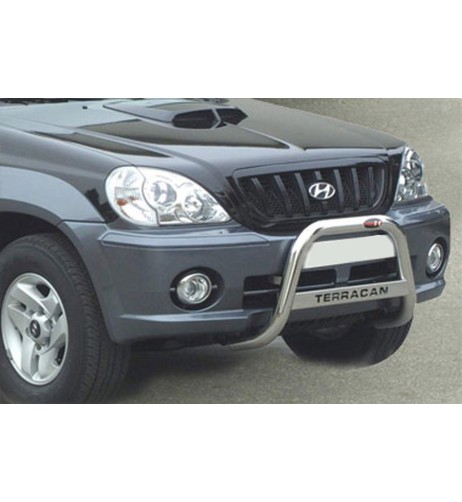 Bull Bar protezione anteriore inox lucido 60mm Hyundai Terracan 2002-2004