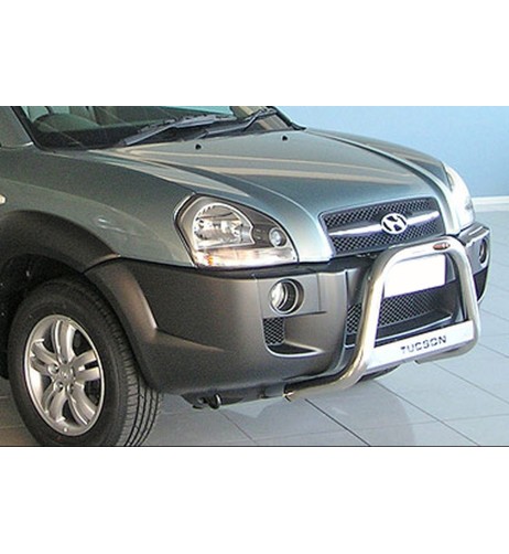 Bull Bar protezione anteriore inox lucido 60mm Hyundai Tucson 2004 2014