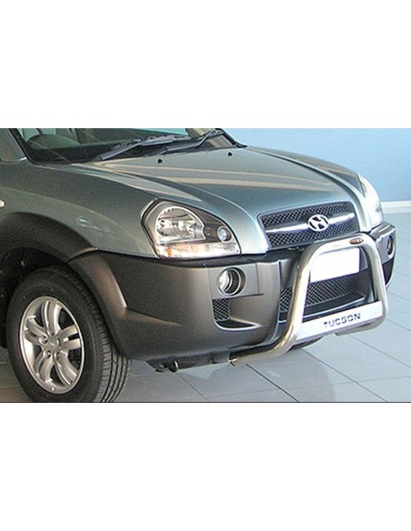 Bull Bar protezione anteriore inox lucido 60mm Hyundai Tucson 2004 2014