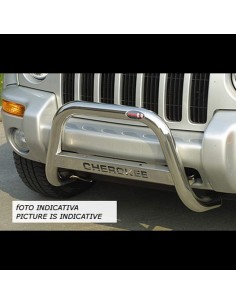 Bull Bar protezione anteriore inox lucido 60mm Jeep Cherokee 1998 2000