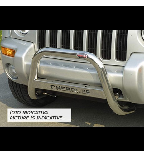 Bull Bar protezione anteriore inox lucido 60mm Jeep Cherokee 1998-2000