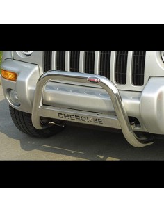 Bull Bar protezione anteriore inox lucido 60mm Jeep Cherokee 2001 2007