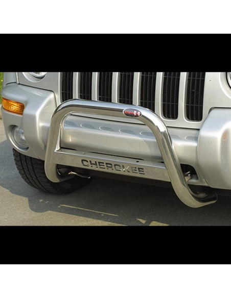 Bull Bar protezione anteriore inox lucido 60mm Jeep Cherokee 2001 2007