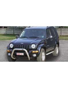 Bull Bar protezione anteriore inox lucido 60mm Jeep Cherokee 2001 2007 2