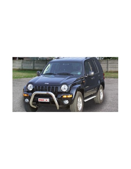 Bull Bar protezione anteriore inox lucido 60mm Jeep Cherokee 2001 2007