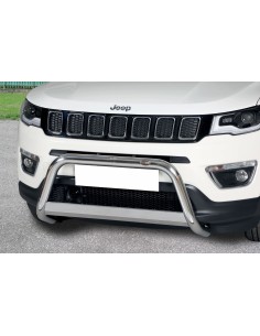 Bull Bar protezione anteriore inox lucido 60mm Jeep Compass dal 2017