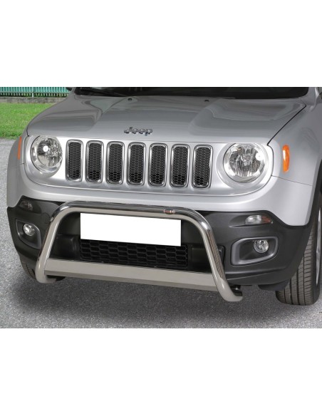 Bull Bar protezione anteriore inox lucido 60mm Jeep Renegade dal 2014