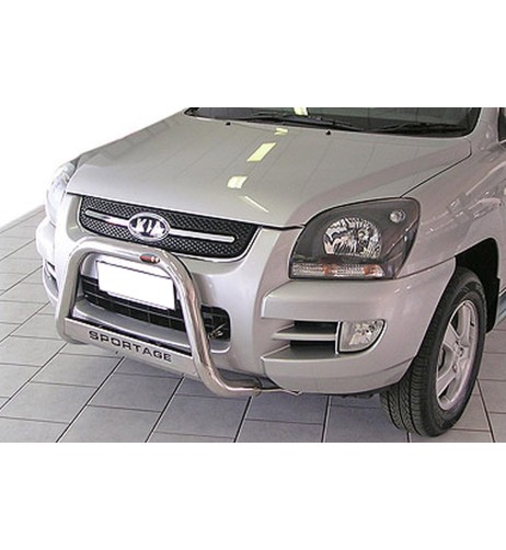 Bull Bar protezione anteriore inox lucido 60mm Kia Sportage 2004-2007