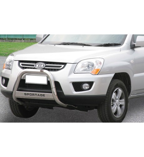 Bull Bar protezione anteriore inox lucido 60mm Kia Sportage 2008-2009
