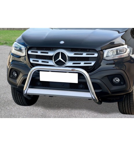 Bull Bar protezione anteriore inox lucido 60mm Mercedes Classe X dal 2017