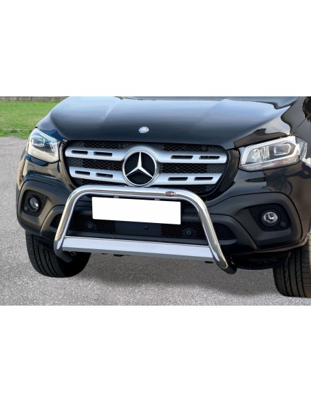 Bull Bar protezione anteriore inox lucido 60mm Mercedes Classe X dal 2017