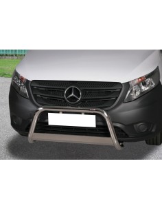 Bull Bar protezione anteriore inox lucido 60mm Mercedes Vito / Viano dal 2015