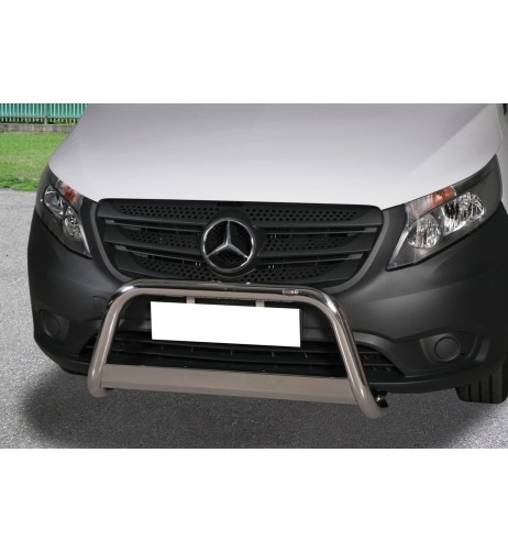 Bull Bar protezione anteriore inox lucido 60mm Mercedes Vito / Viano dal 2015