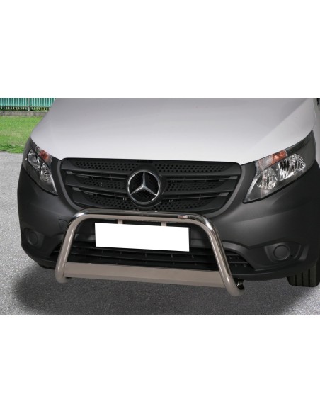 Bull Bar protezione anteriore inox lucido 60mm Mercedes Vito Viano dal 20