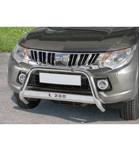 Bull Bar protezione anteriore inox lucido 60mm Mitsubishi L200 2015-2018