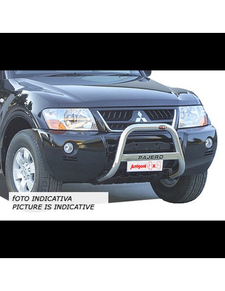Bull Bar protezione anteriore inox lucido 60mm Mitsubishi Pajero 1998 1999