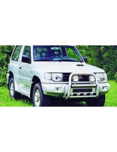 Bull Bar protezione anteriore inox lucido 60mm Mitsubishi Pajero 1998-1999 2