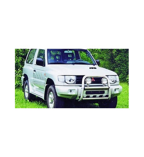 Bull Bar protezione anteriore inox lucido 60mm Mitsubishi Pajero 1998-1999