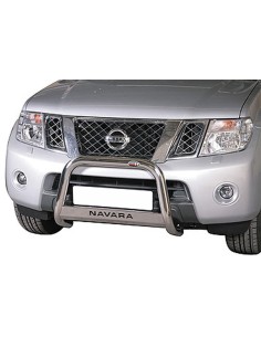 Bull Bar protezione anteriore inox lucido 60mm Nissan Navara 2010 2015