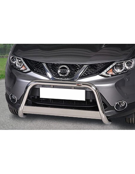 Bull Bar protezione anteriore inox lucido 60mm Nissan Qashqai dal 2014