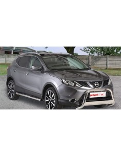 Bull Bar protezione anteriore inox lucido 60mm Nissan Qashqai dal 2014 2