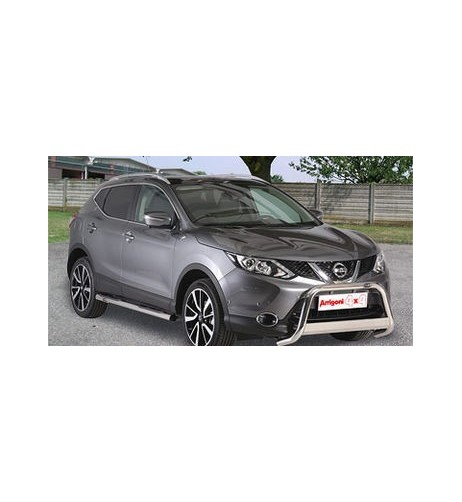 Bull Bar protezione anteriore inox lucido 60mm Nissan Qashqai dal 2014