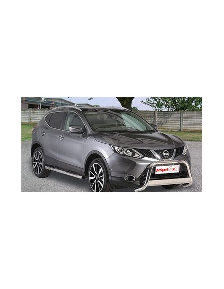 Bull Bar protezione anteriore inox lucido 60mm Nissan Qashqai dal 2014