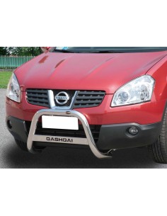 Bull Bar protezione anteriore inox lucido 60mm Nissan Qashqai fino al 2009