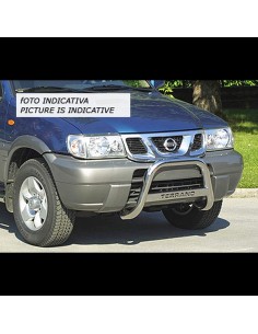 Bull Bar protezione anteriore inox lucido 60mm Nissan Terrano 1997 1999