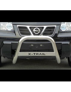 Bull Bar protezione anteriore inox lucido 60mm Nissan X Trail 2001 2003