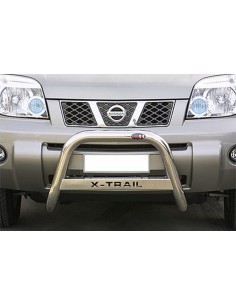 Bull Bar protezione anteriore inox lucido 60mm Nissan X Trail 2004 2006
