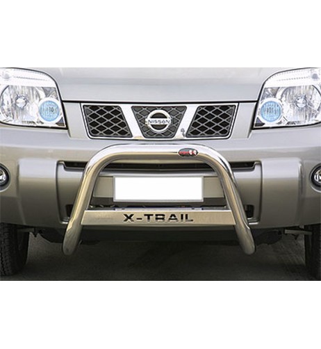 Bull Bar protezione anteriore inox lucido 60mm Nissan X-Trail 2004-2006