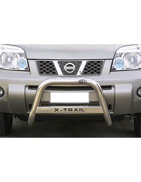 Bull Bar protezione anteriore inox lucido 60mm Nissan X Trail 2004 2006