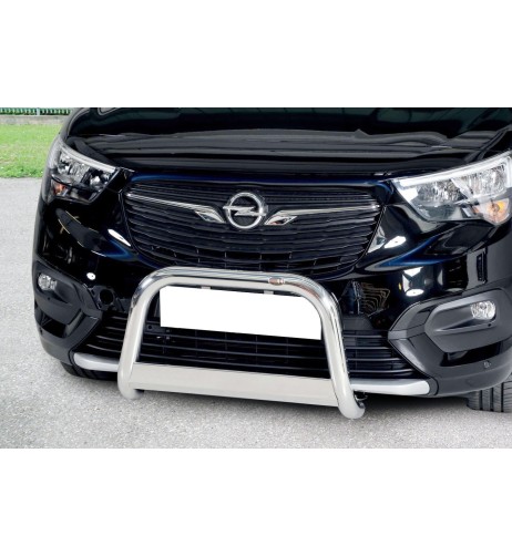 Bull Bar protezione anteriore inox lucido 60mm Opel Combo dal 2018