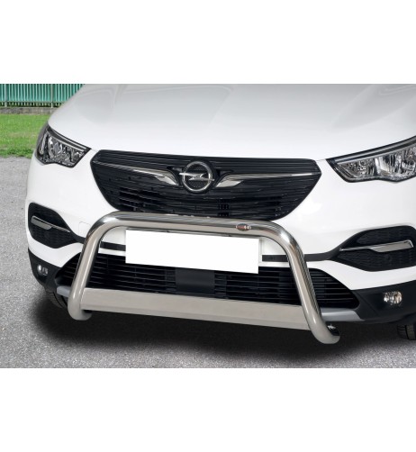 Bull Bar protezione anteriore inox lucido 60mm Opel Grandland X dal 2017