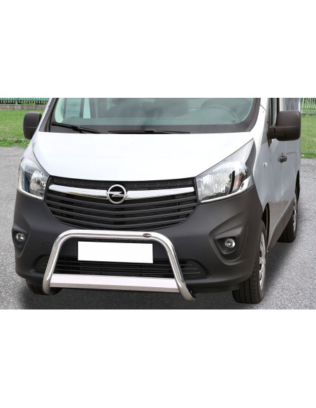 Bull Bar protezione anteriore inox lucido 60mm Opel Vivaro 2014-2018
