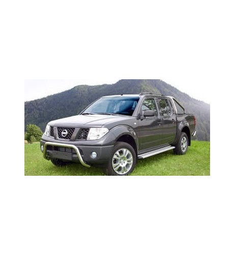 Bull Bar protezione anteriore inox lucido 60mm per Nissan Navara D40 05-09