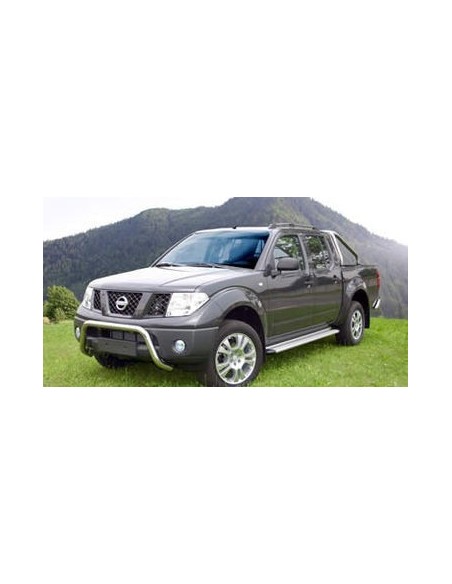 Bull Bar protezione anteriore inox lucido 60mm per Nissan Navara D40 05-09