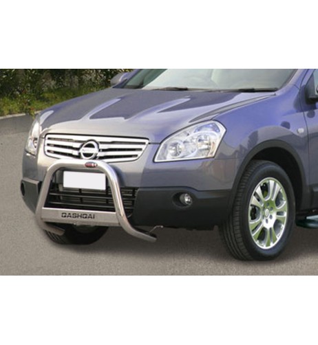 Bull Bar protezione anteriore inox lucido 60mm per Nissan Qashqai+2 dal 2008