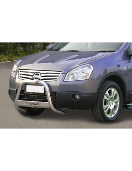 Bull Bar protezione anteriore inox lucido 60mm per Nissan Qashqai+2 dal 2008